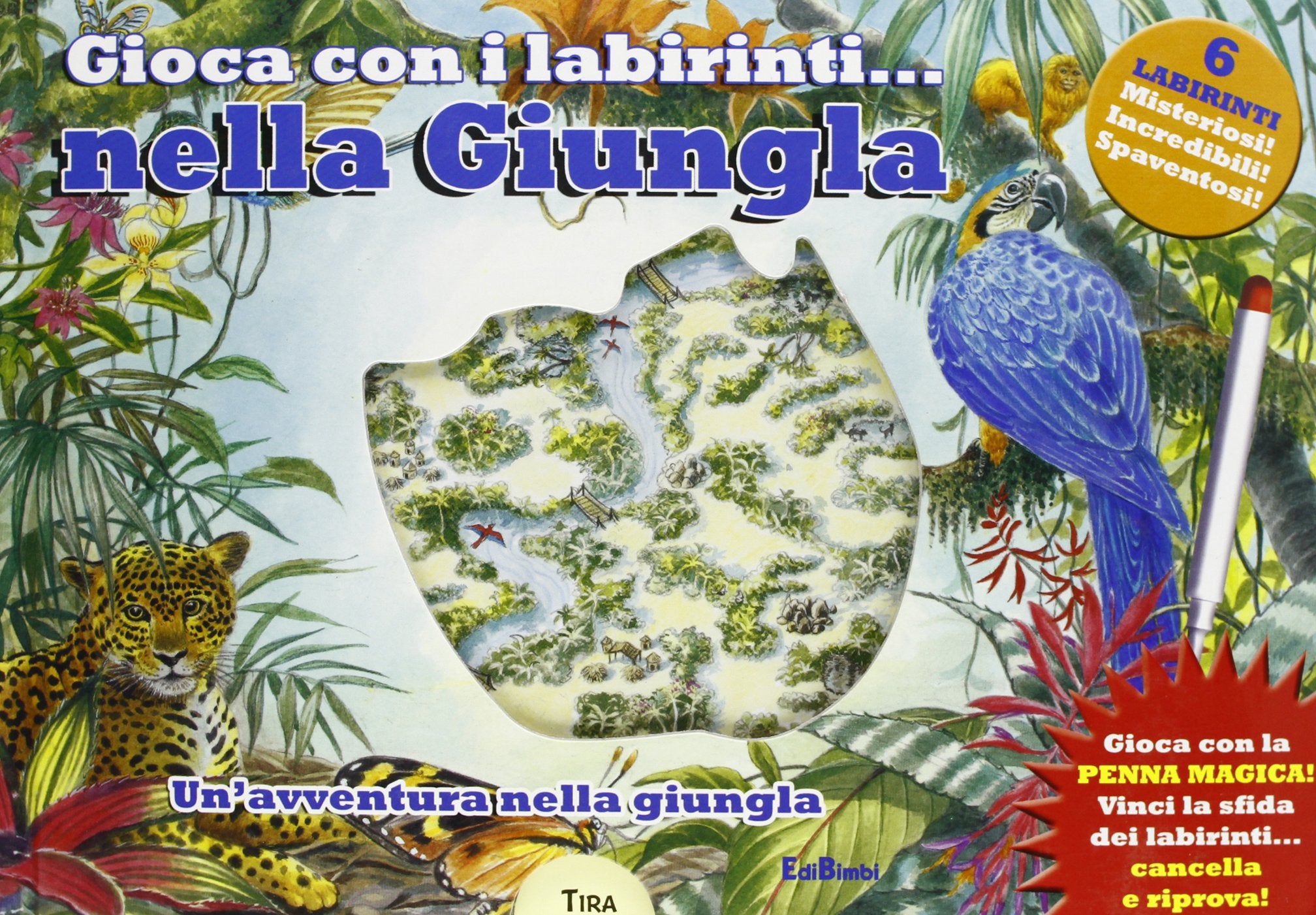 Gioca con i labirinti... nella giungla. Un'avventura nella giungla. Ediz. illustrata book