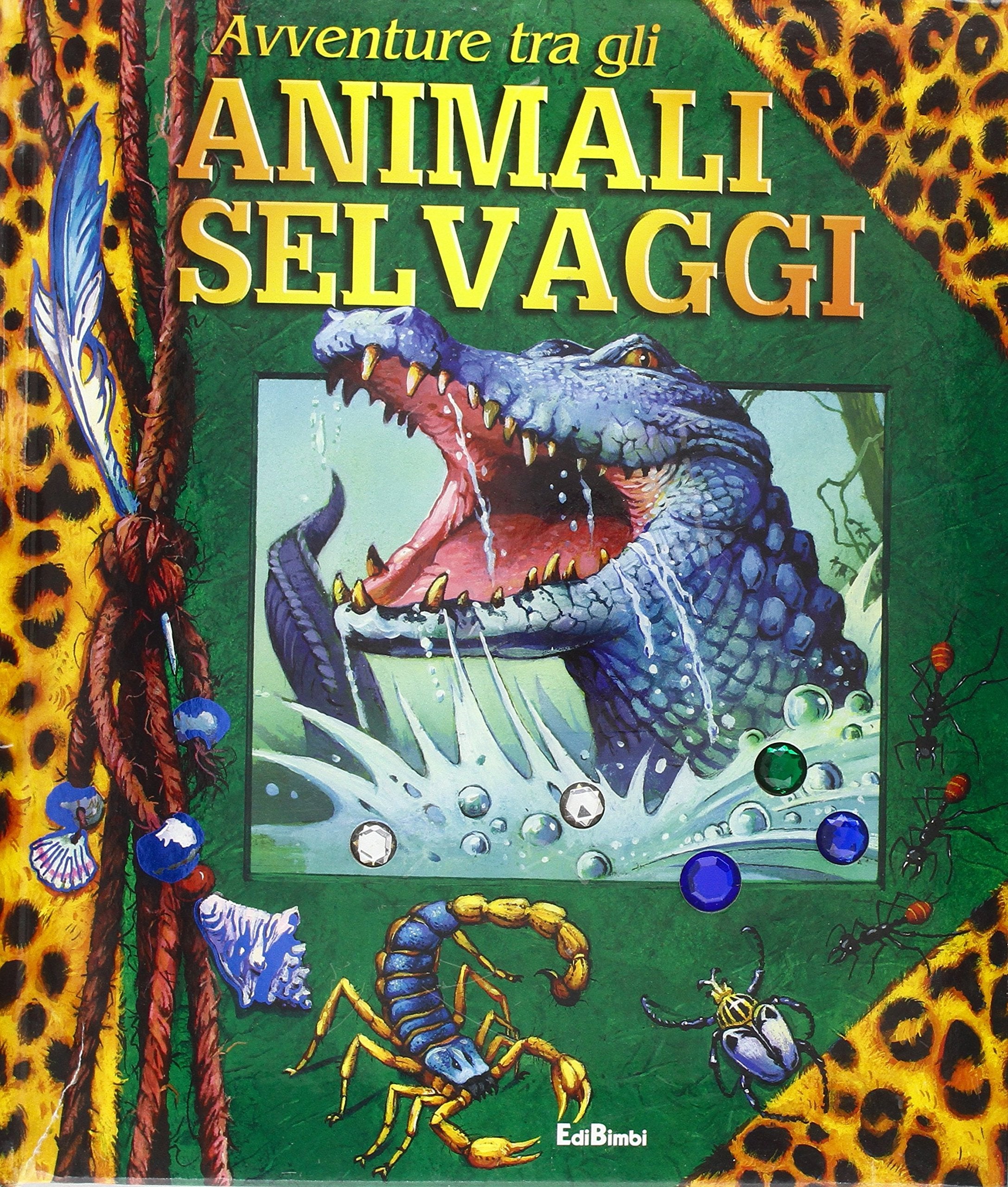 Avventure tra gli animali selvaggi . Libro pop-up book