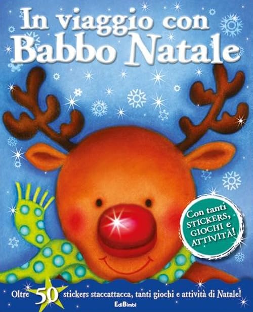 In viaggio con Babbo Natale. Con adesivi. Ediz. illustrata (Stickermania) Tiptoi & Games