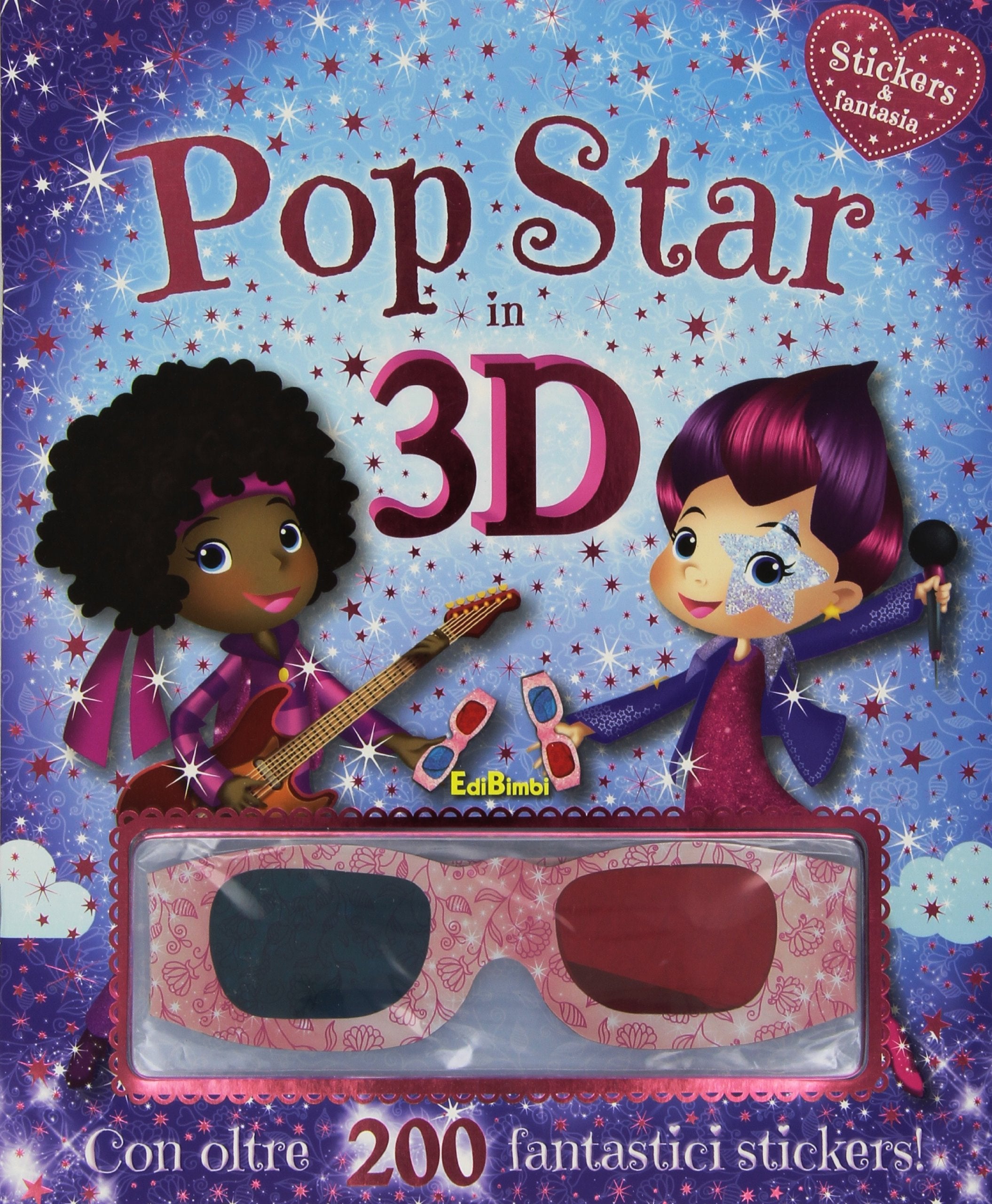 Pop star in 3D. Stickers & fantasia. Ediz. illustrata. Con gadget Tiptoi & Games