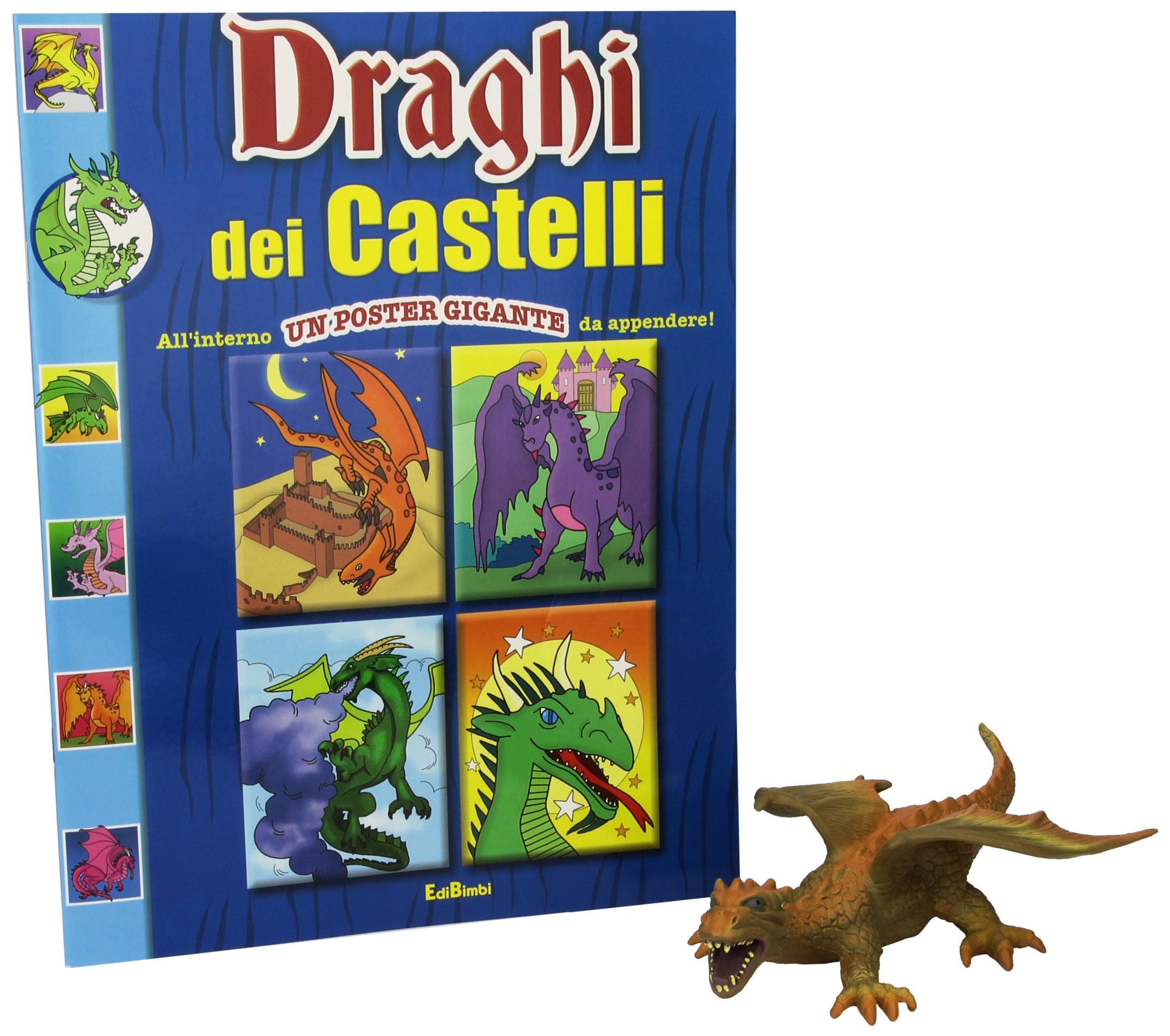 Draghi dei castelli. Leggi colora e gioca. Ediz. illustrata. Con Poster Tiptoi & Games