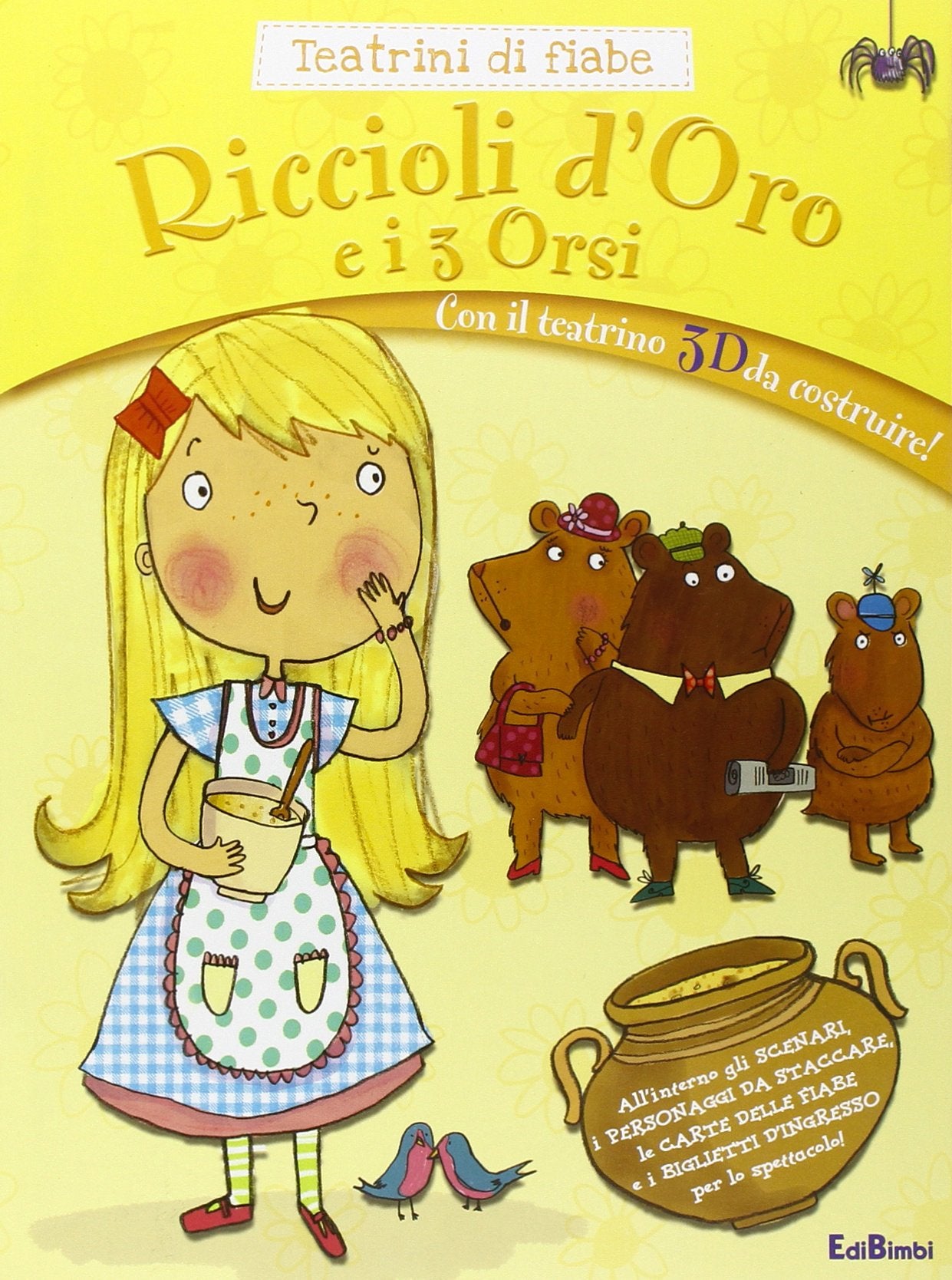 Ricciolo d'oro e i 3 orsi. Teatrini di Natale. Ediz. illustrata. Con gadget Novels & Short Stories