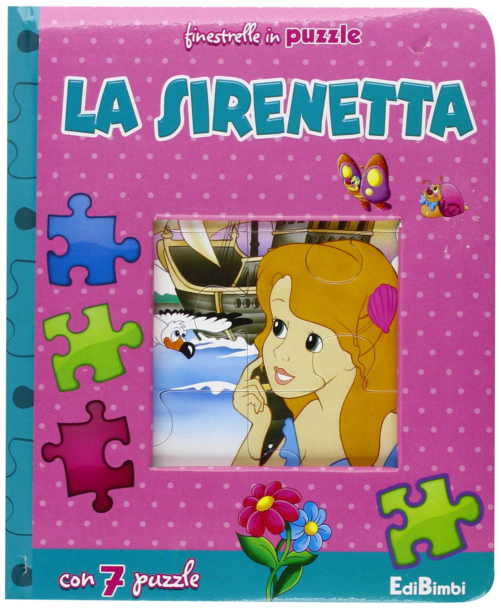 La sirenetta. Finestrelle in puzzle. Ediz. illustrata book