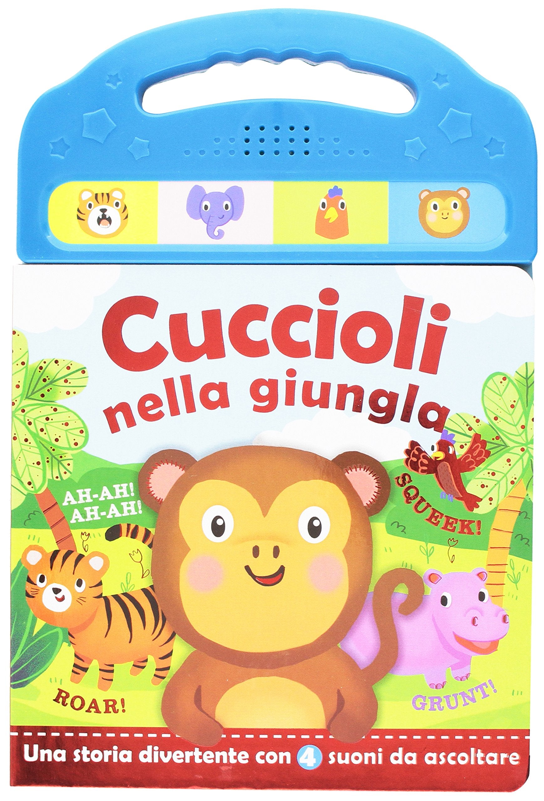 Cuccioli in giungla. Schiaccia e ascolta. Ediz. a colori book