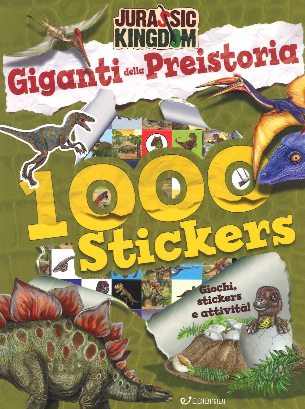 Giganti della preistoria. Jurassic Kingdom. Con adesivi. Ediz. a colori book
