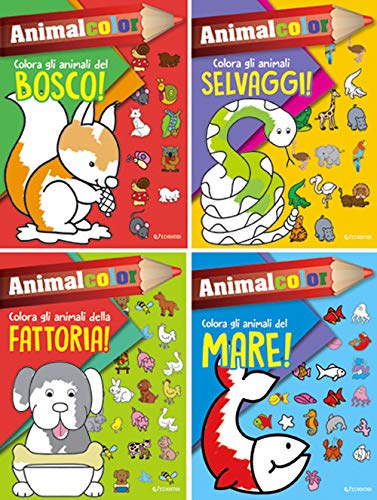 Animal color (4 tit. sfusi). Ediz. illustrata book