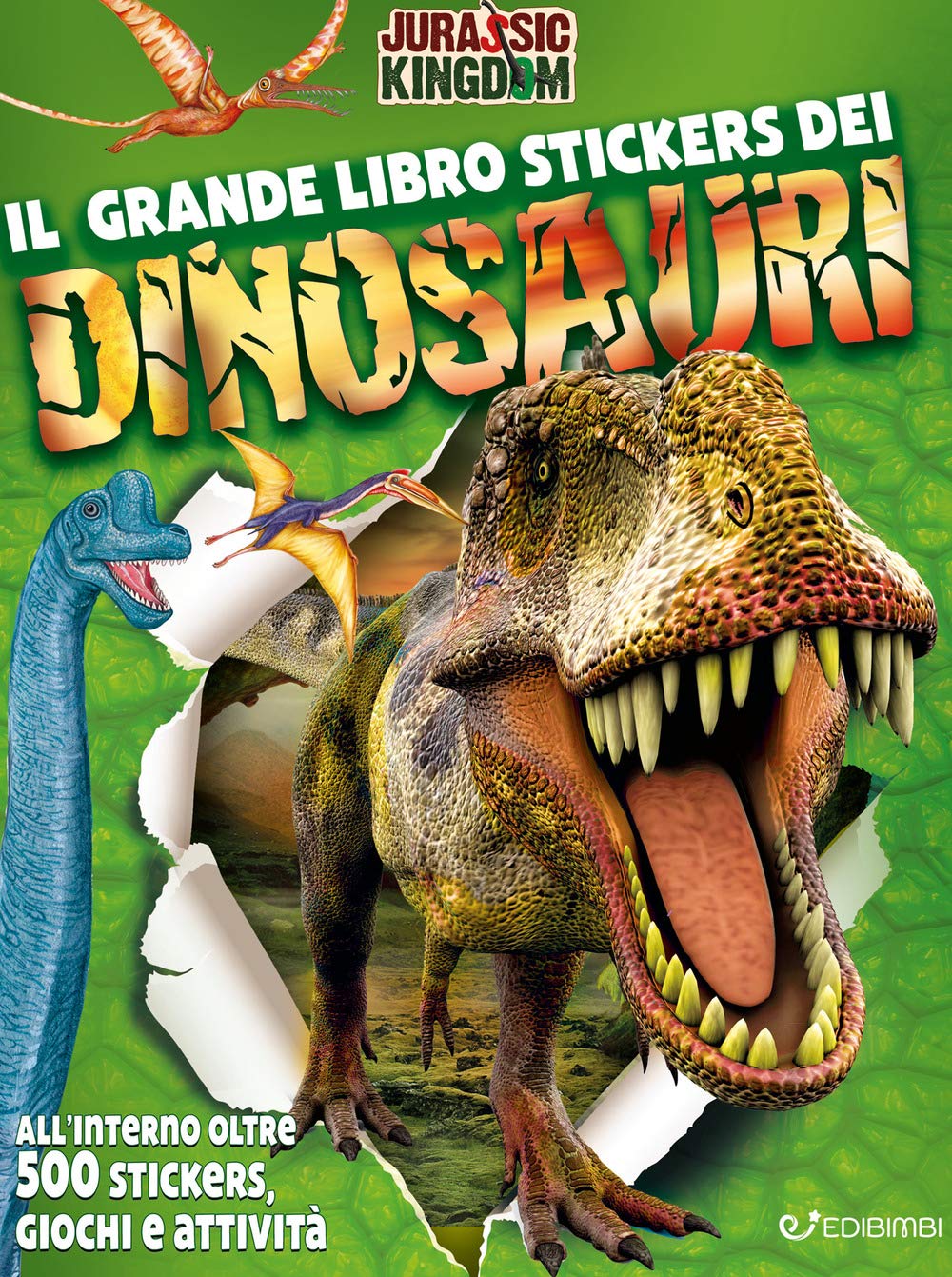 Il grande libro stickers dei dinosauri. Jurassic Kingdom. Ediz. illustrata book