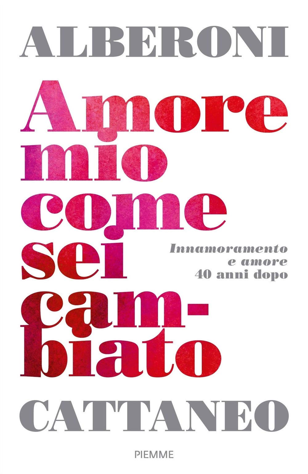 Amore mio come sei cambiato. Innamoramento e amore 40 anni dopo book