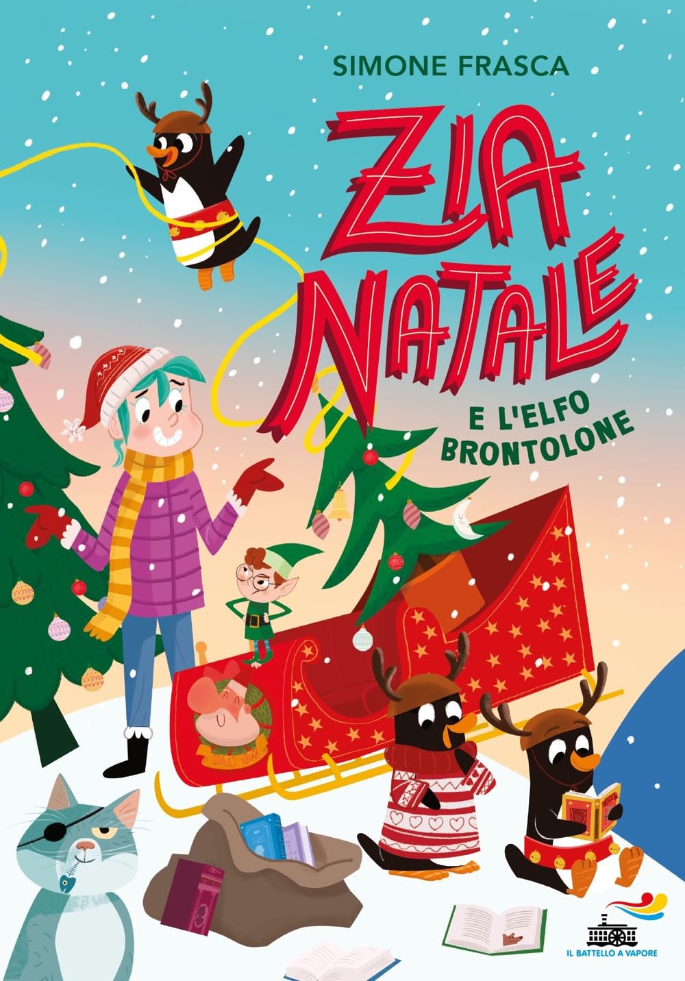 Zia Natale e l'elfo brontolone. Ediz. a colori book