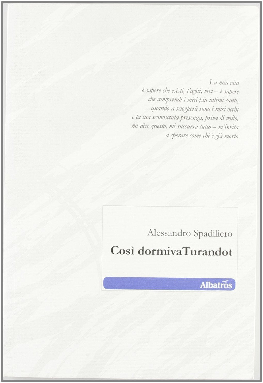Così dormiva Turandot (Nuove voci) Poetry