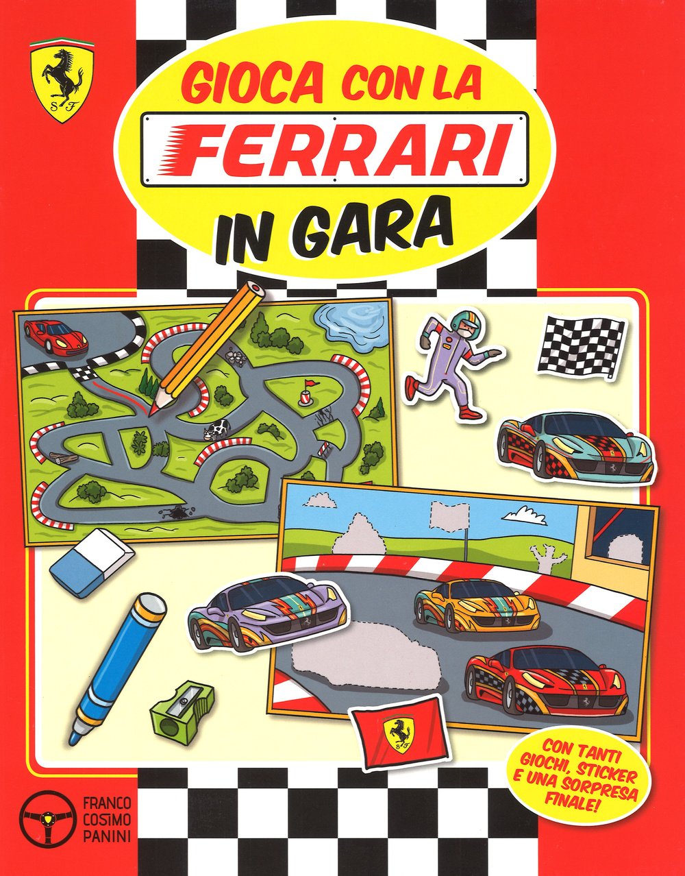 Gioca con la Ferrari in gara. Con adesivi (Ferrari read & go) Non-fiction