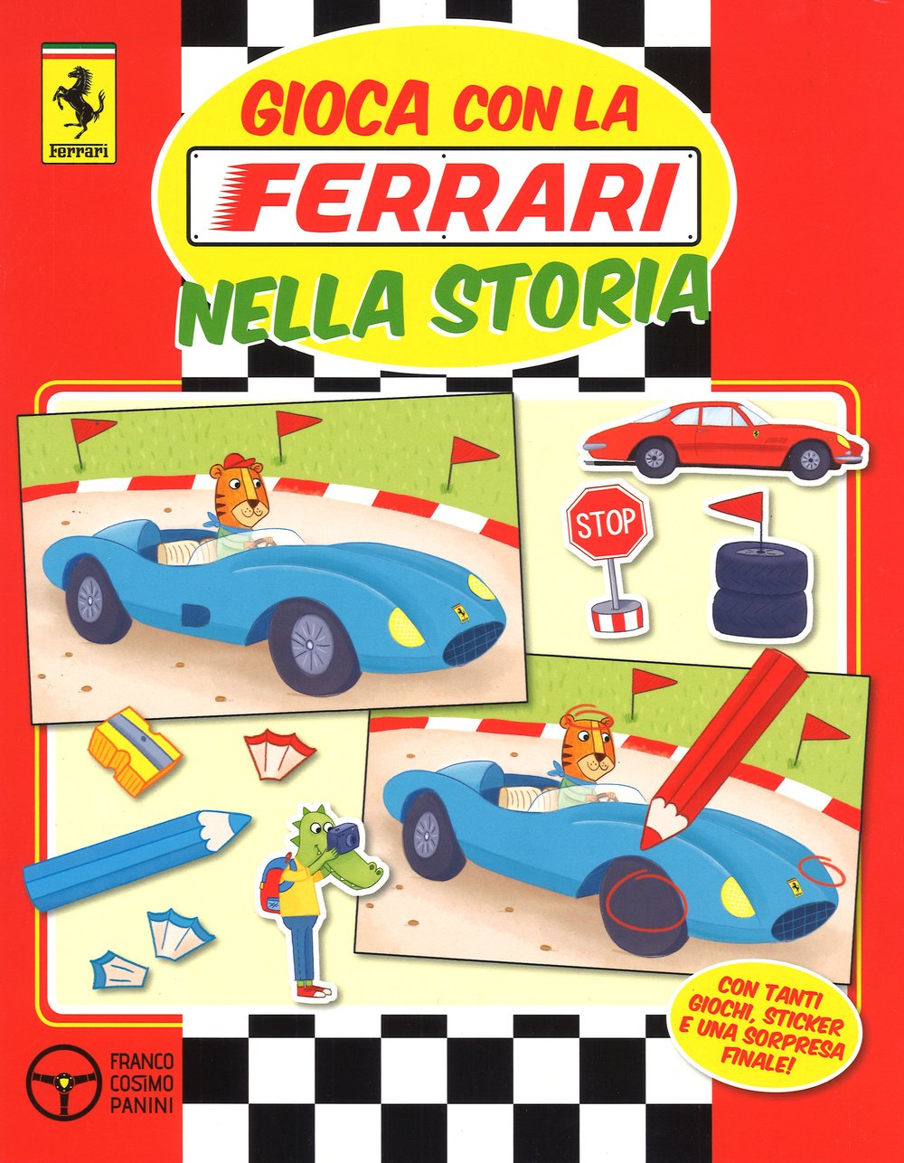Gioca con la Ferrari nella storia. Con adesivi (Ferrari read & go) Non-fiction
