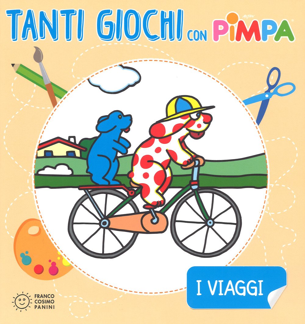 I viaggi. Tanti giochi con Pimpa. Ediz. a colori. Con Adesivi book