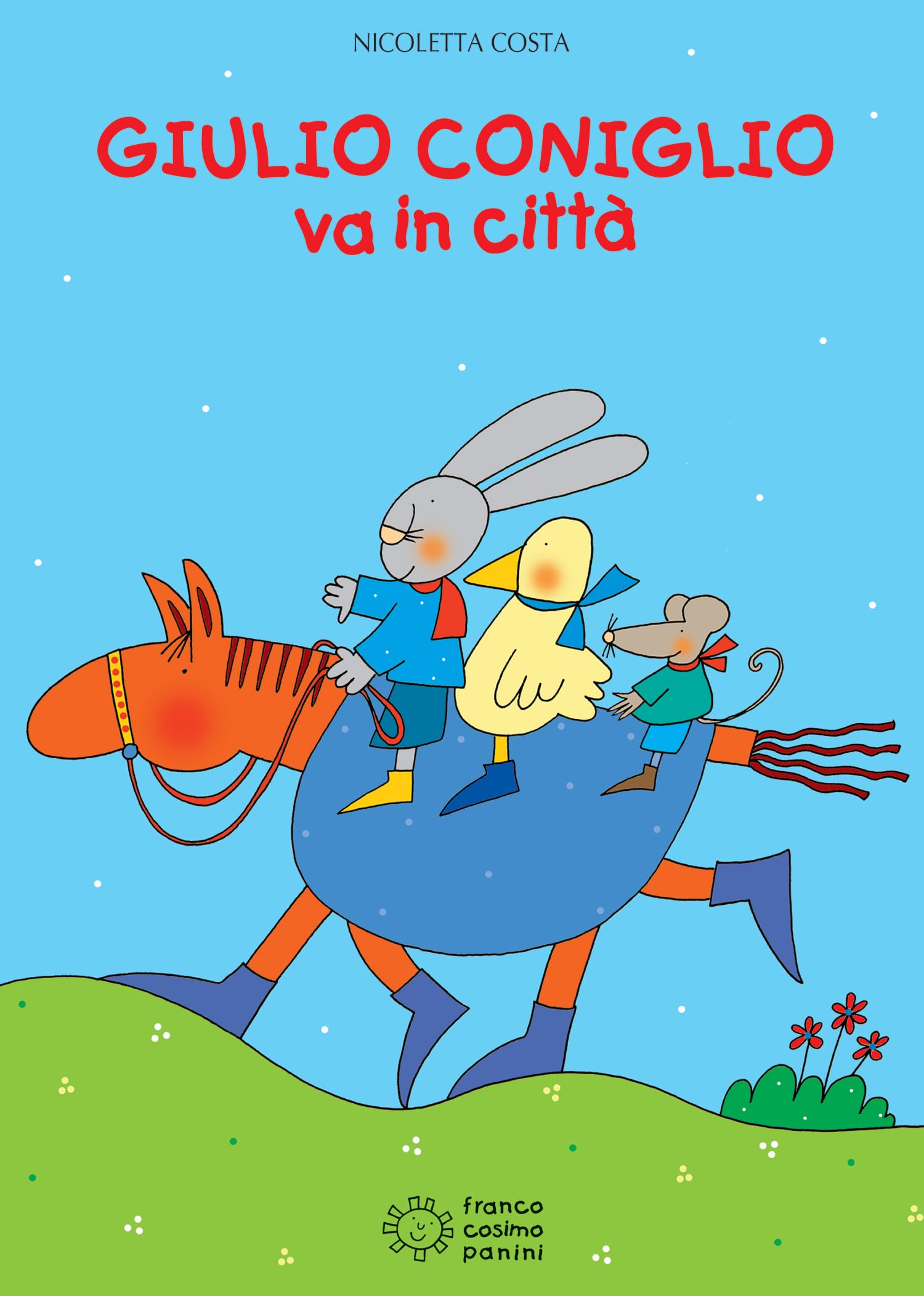 Giulio Coniglio va in città. Ediz. a colori. Con Adesivi book