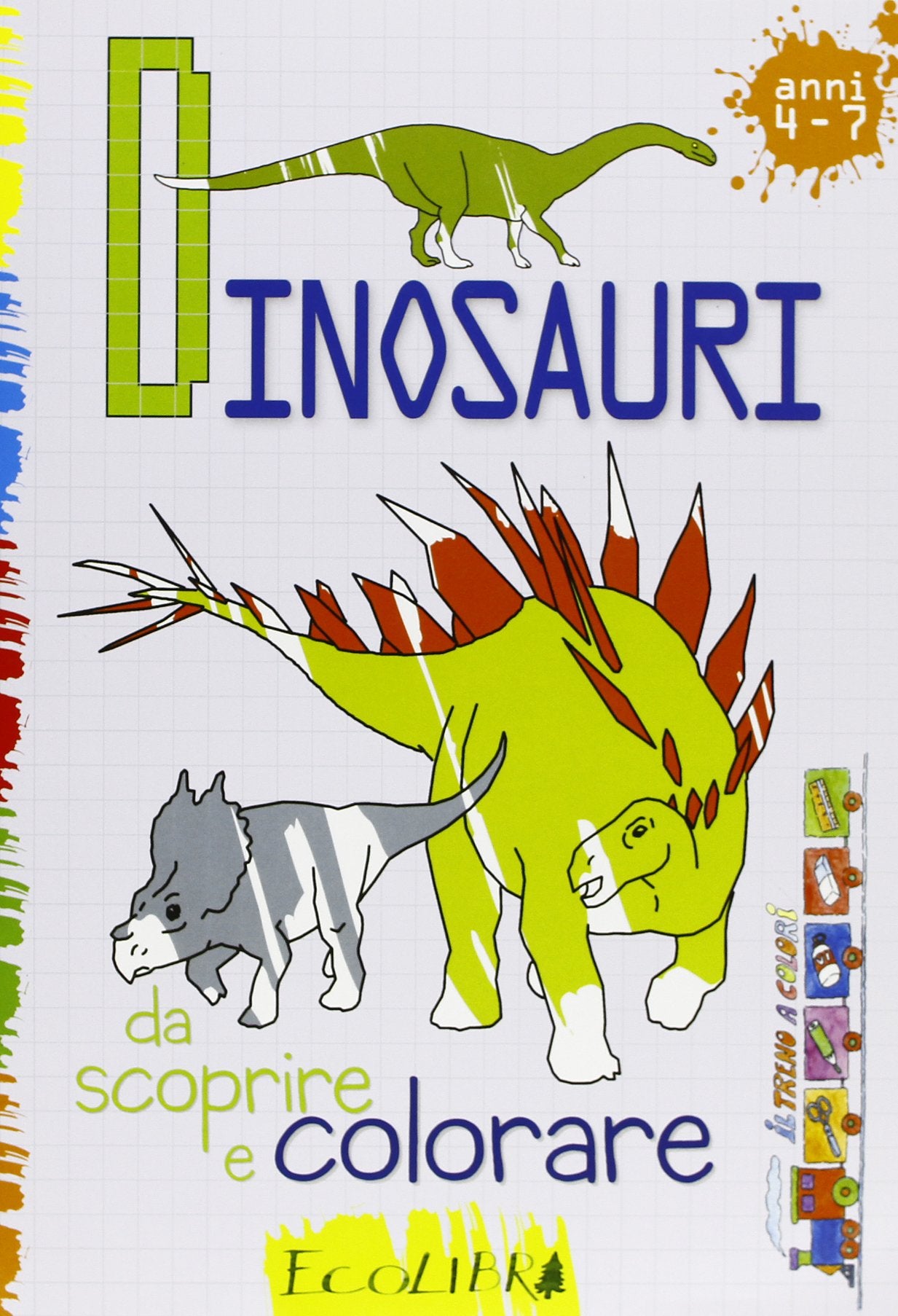 Dinosauri da scoprire e colorare. Ediz. illustrata book