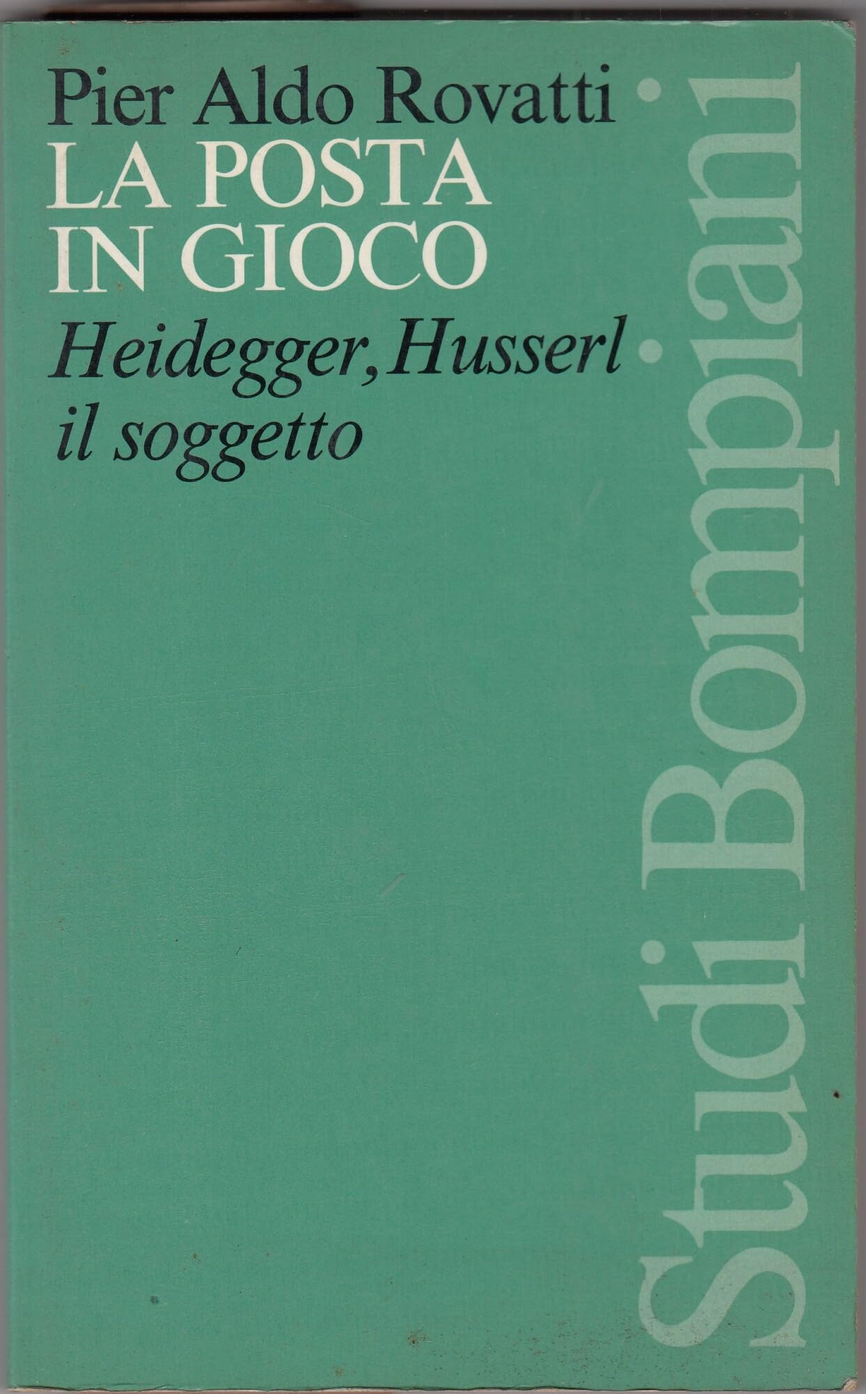 La posta in gioco. Heidegger, Husserl, il soggetto book