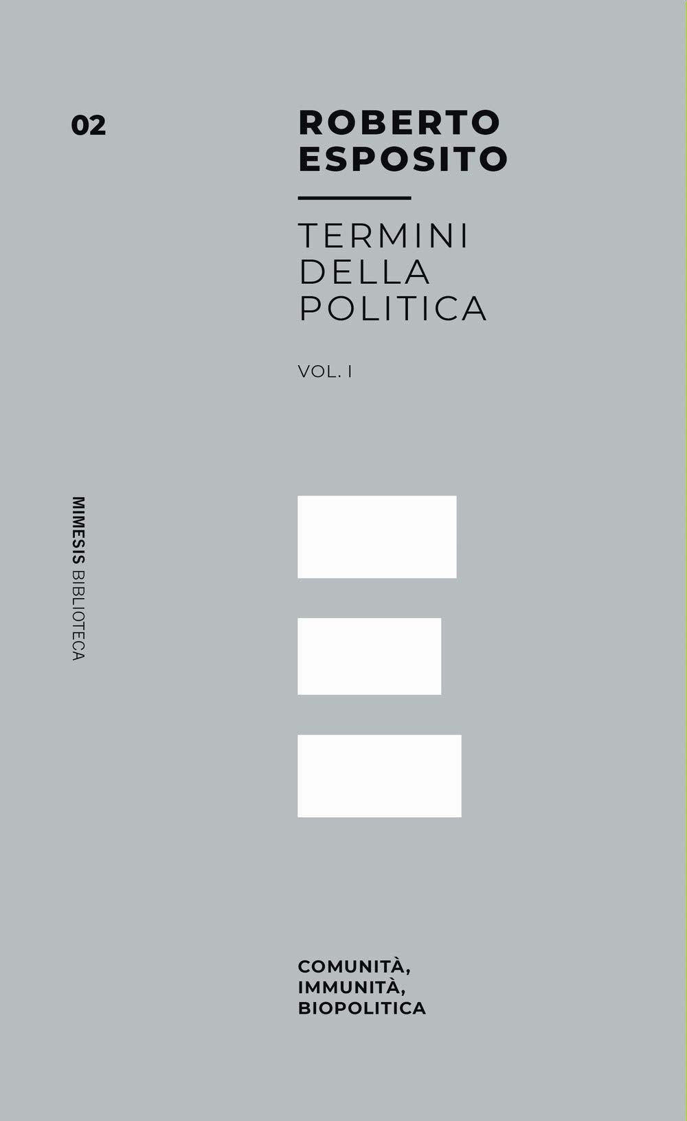 Comunità, immunità, biopolitica Philosophy