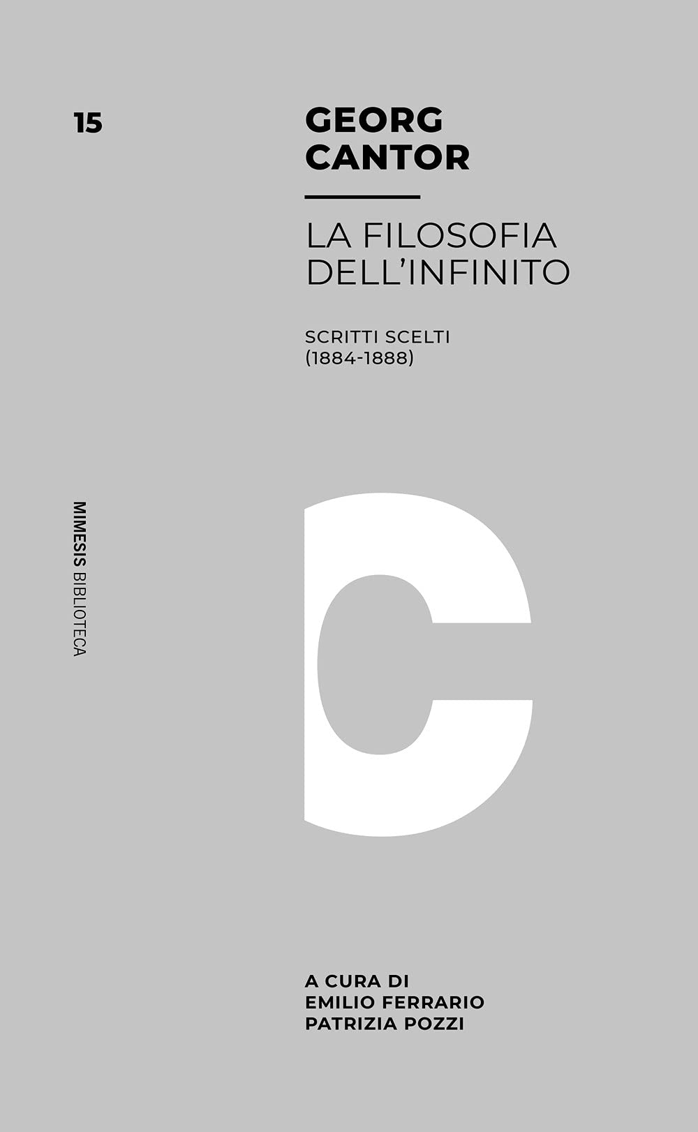 Filosofia dell'infinito. Scritti scelti (1884-1888) book