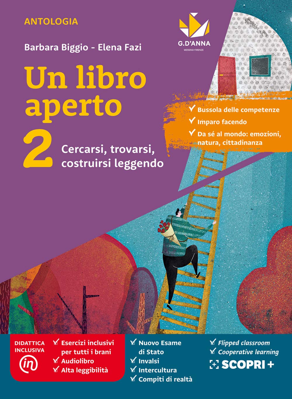 Un libro aperto. Cercarsi, trovarsi, costruirsi leggendo. Con Bussola delle competenze, Quaderno delle competenze. Per la Scuola media. Con e-book. Con espansione online (Vol. 2) Professional & Reference Books