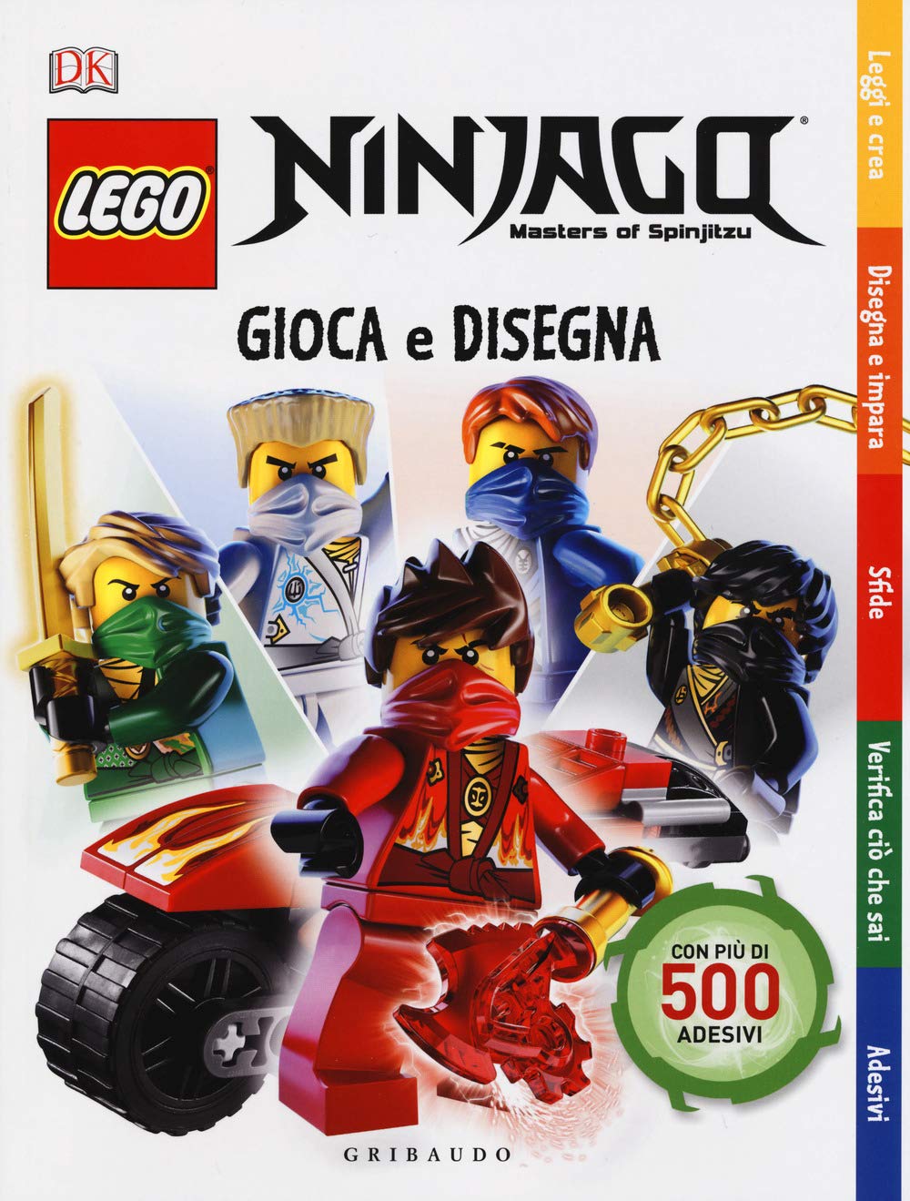 Gioca e disegna. Lego Ninjago. Masters of Spinjitsu. Con adesivi. Ediz. a colori book