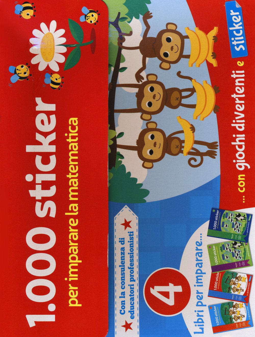 1.000 sticker per imparare la matematica. Ediz. a colori. Con Adesivi book