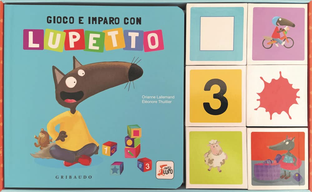 Gioco e imparo con Lupetto. Amico lupo. Ediz. a colori. Con 6 cubi book