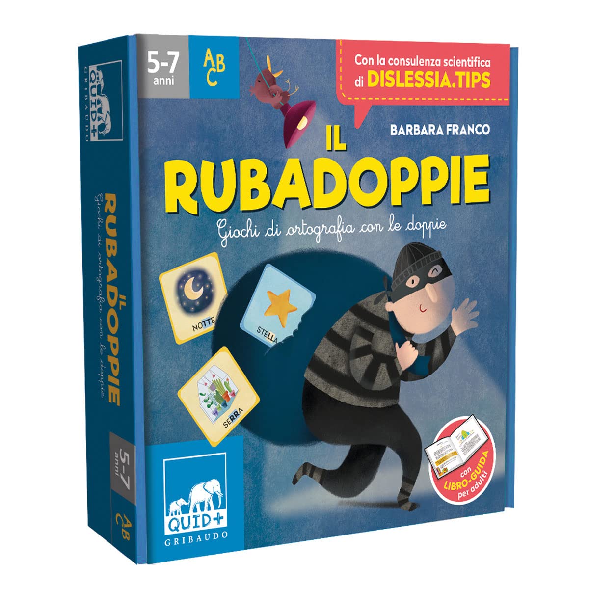 Il rubadoppie. Giochi di ortografia con le doppie. Ediz. a colori. Con 76 carte. Con plancia da gioco book