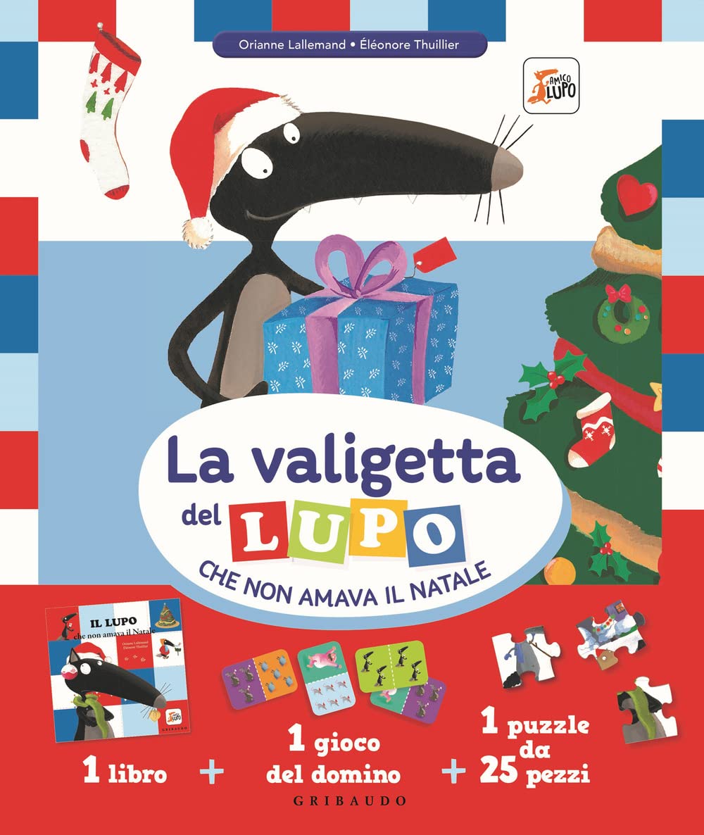 La valigetta del lupo che non amava il Natale. Amico lupo. Ediz. a colori. Con gioco del domino. Con puzzle book