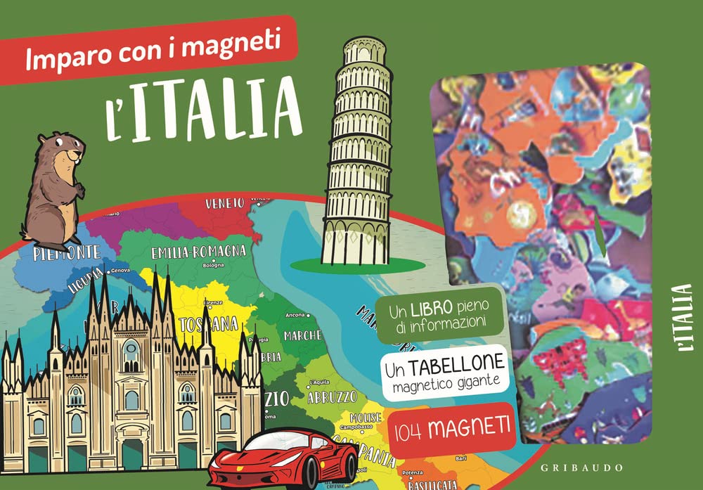 L'Italia. Imparo con i magneti. Con 104 magneti. Con Gioco: tabellone magnetico. Con Carta geografica: atlante book