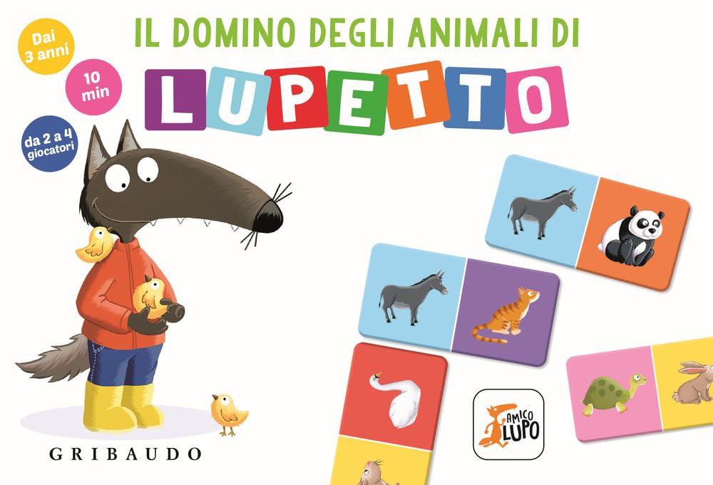 Il domino degli animali di Lupetto. Amico Lupo. Ediz. a colori. Con 42 tessere book