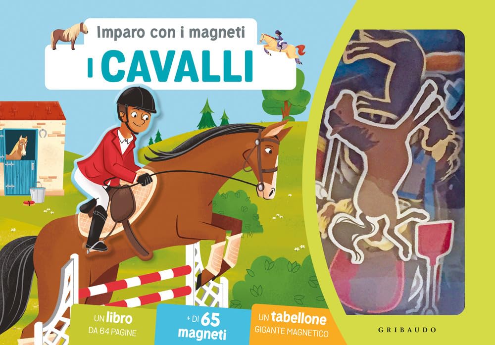 Cavalli. Imparo con i magneti. Ediz. a colori. Con 65 magneti. Con tabellone book