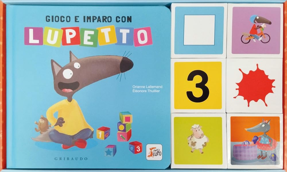 Gioco e imparo con Lupetto. Amico lupo. Ediz. a colori. Con 6 cubi book