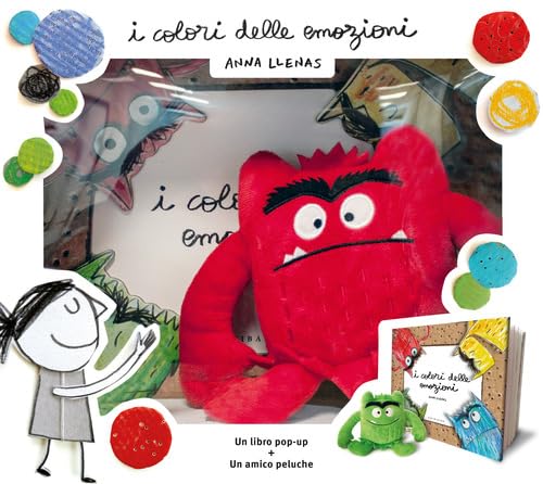 I colori delle emozioni pop up. Ediz. a colori. Con mini peluche rosso book