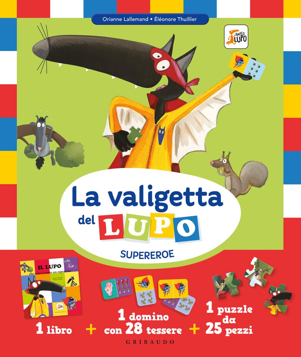 La valigetta del lupo supereroe. Amico lupo. Con domino e puzzle Tiptoi & Games