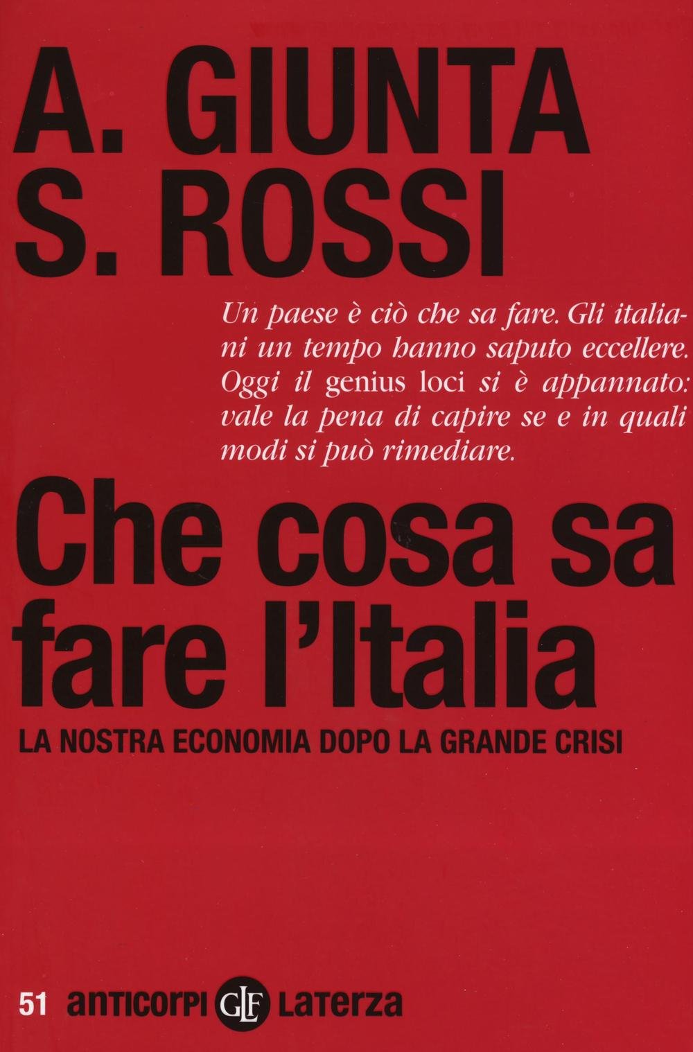 Che cosa sa fare l'Italia. La nostra economia dopo la grande crisi book