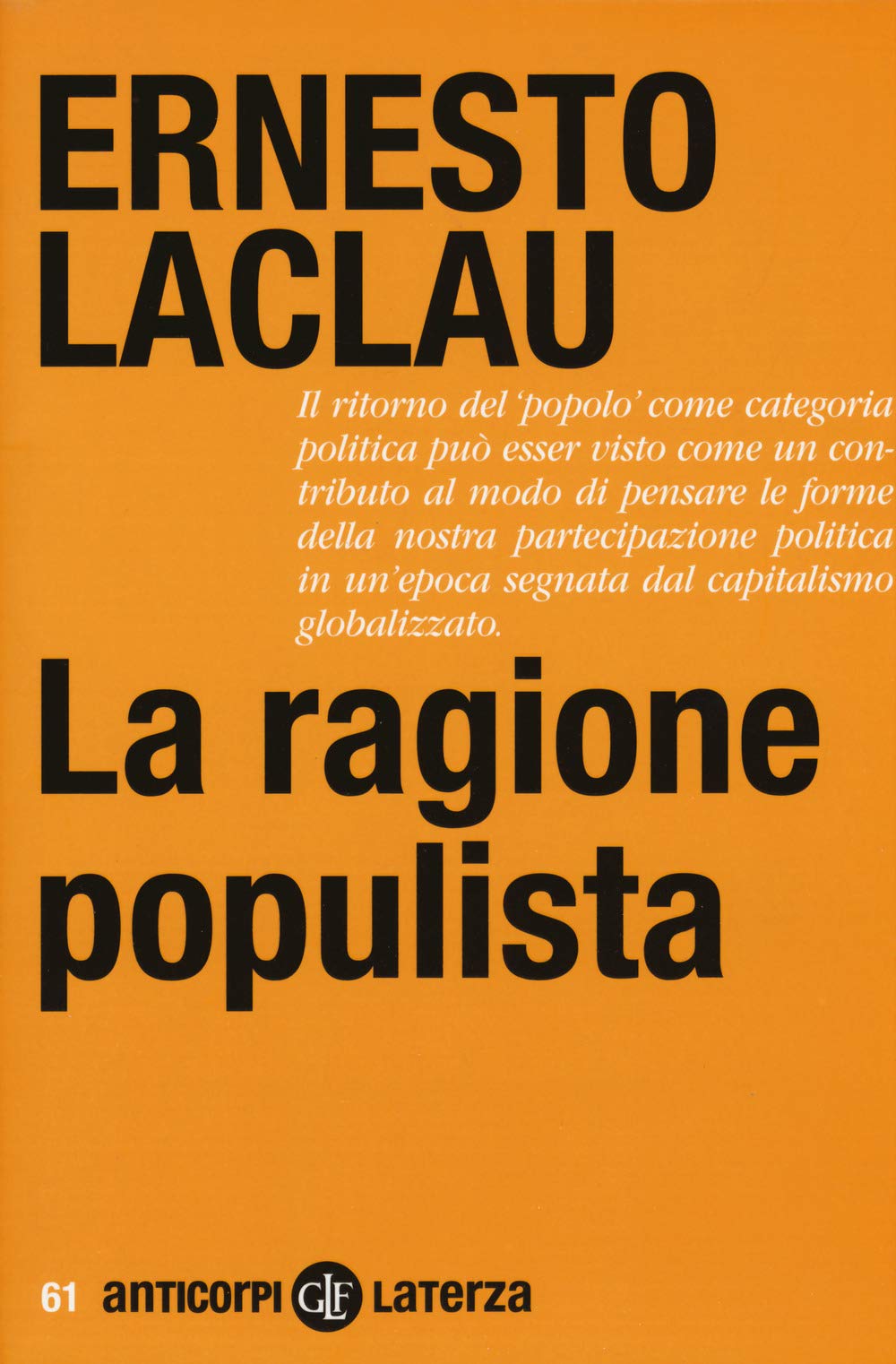 La ragione populista book