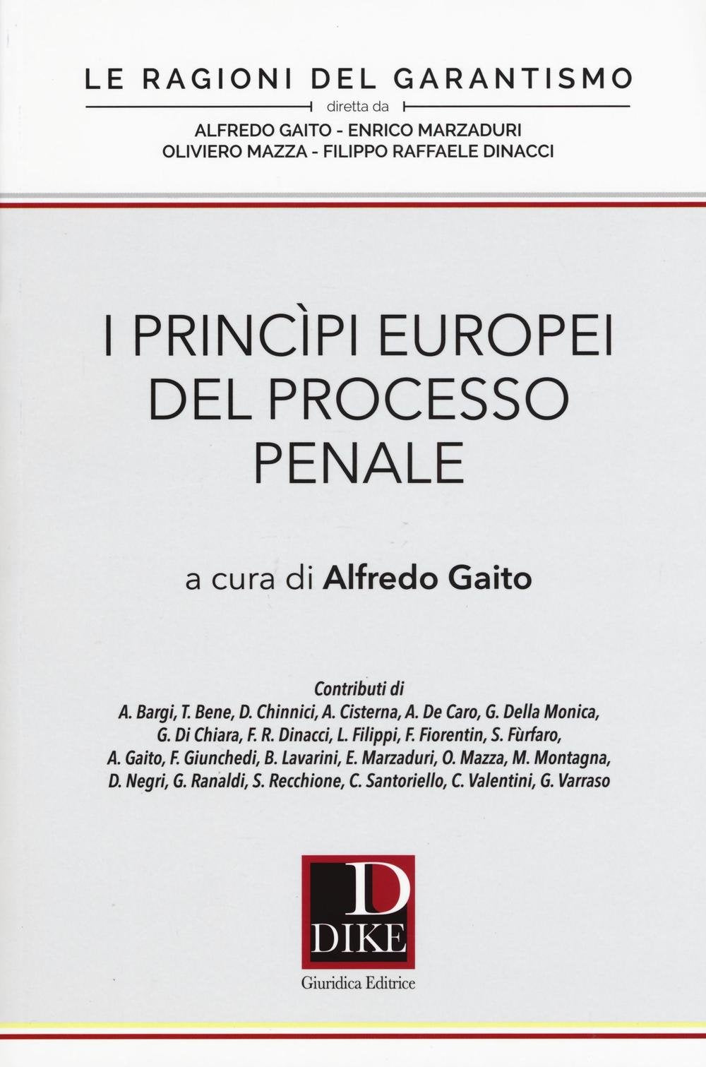 I principi europei del processo penale book