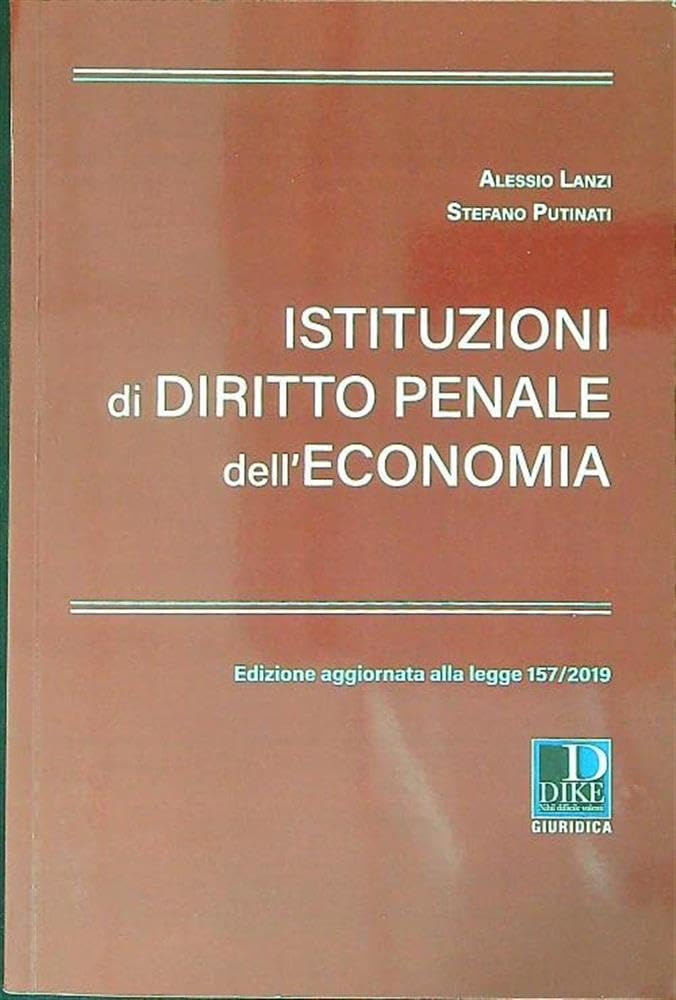 Istituzioni di diritto penale dell'economia book