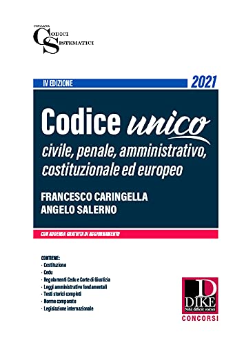 Codice unico civile-penale-amm.vo 2021 Law