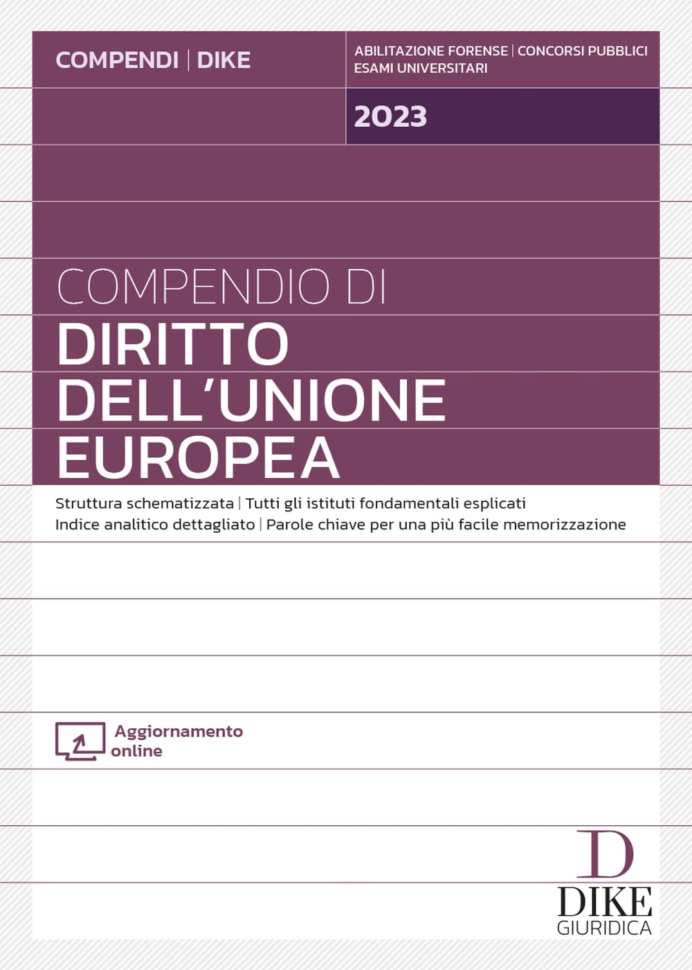 Compendio di diritto dell'Unione Europea. Con aggiornamento online Law