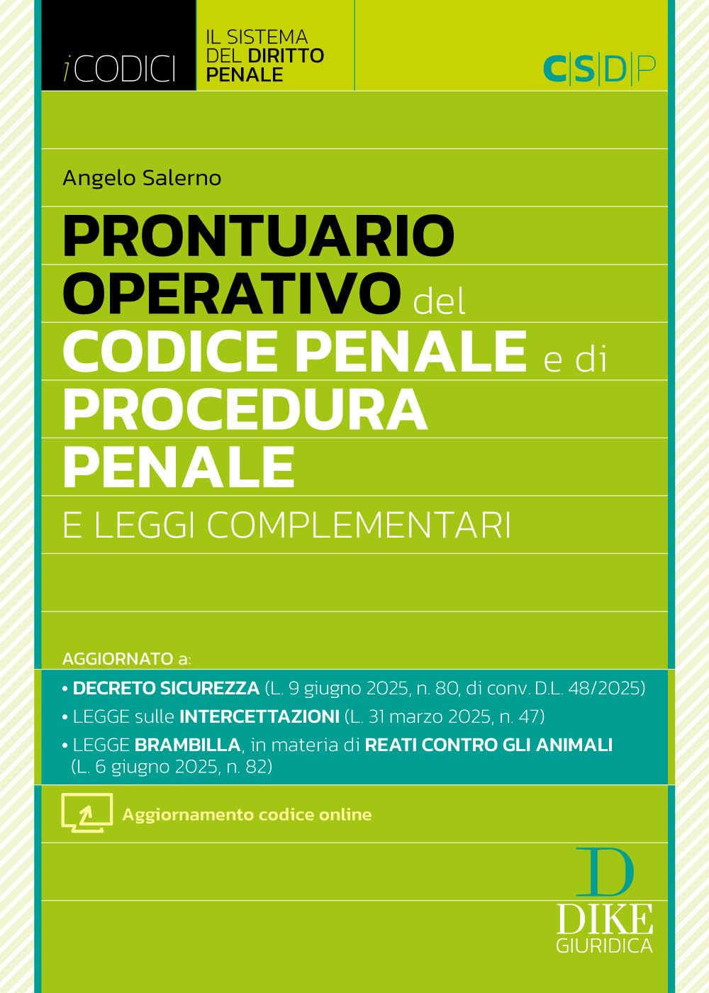 Prontuario operativo del codice penale e di procedura penale. Con aggiornamento codice online book