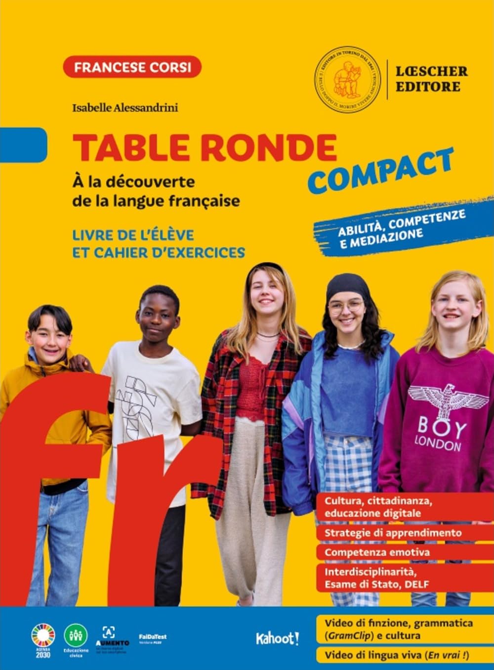 Table ronde Compact. À la découverte de la langue française. Livre de l'élève et cahier d'exercices. Per la Scuola media book