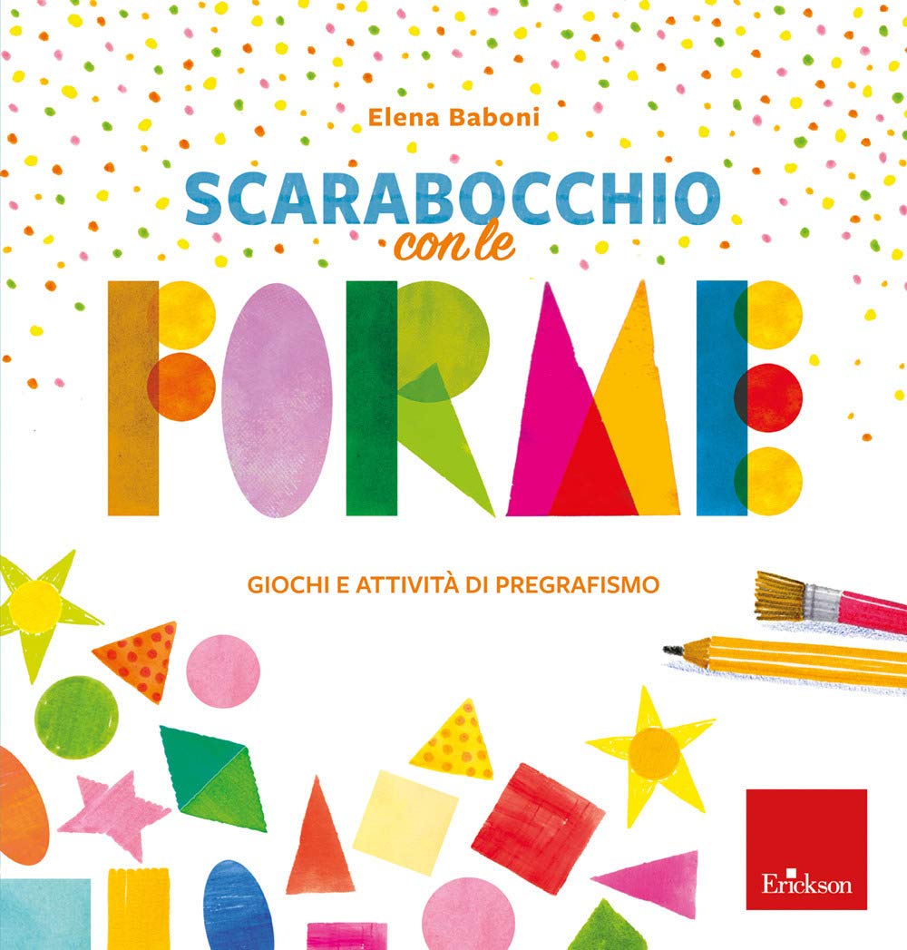 Scarabocchio con le forme-giochi e attività pregrafismo book