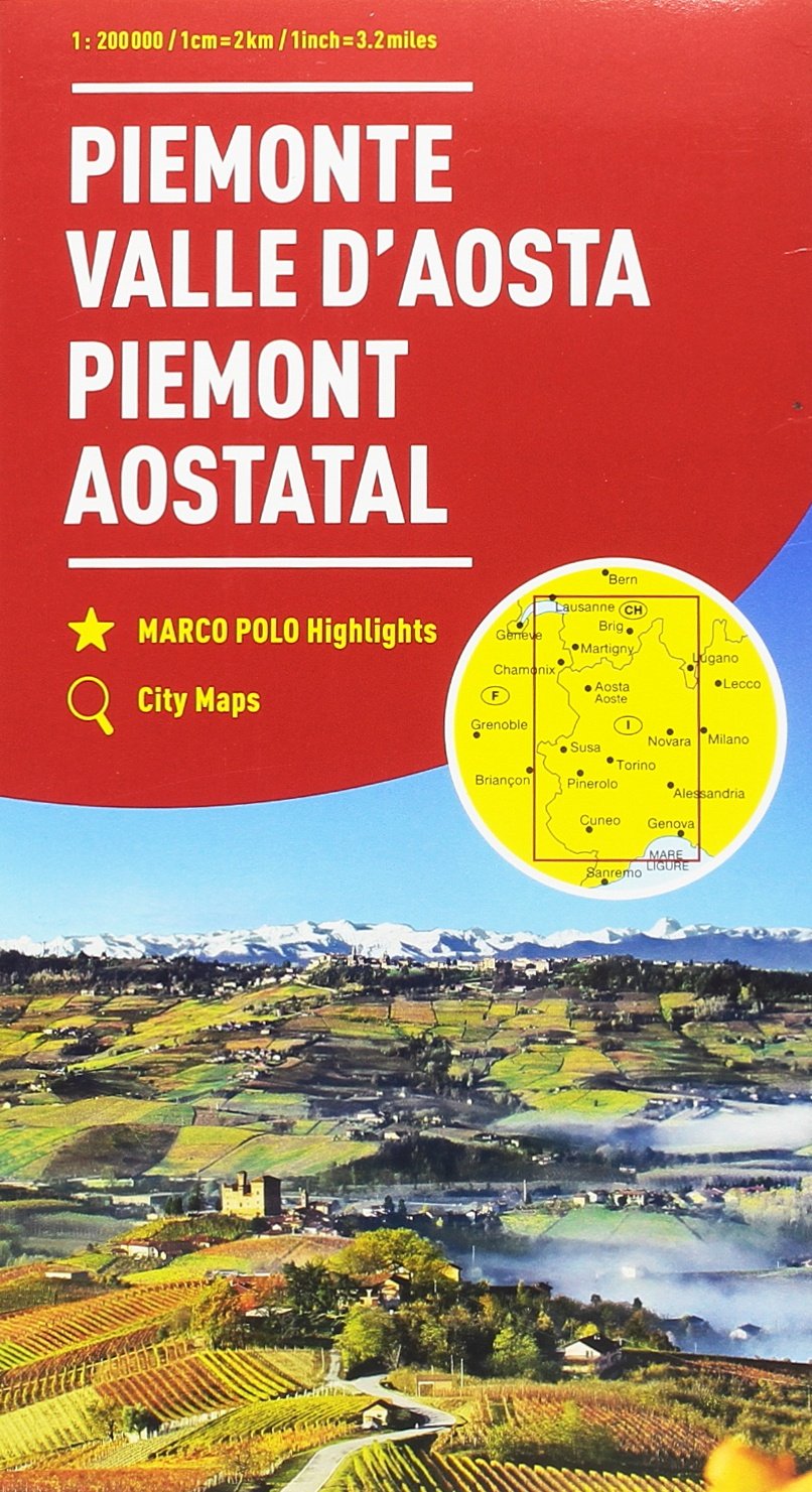 Piemonte, Valle D'Aosta 1:200.000 (Carte stradali Marco Polo) Leisure, Home & Garden