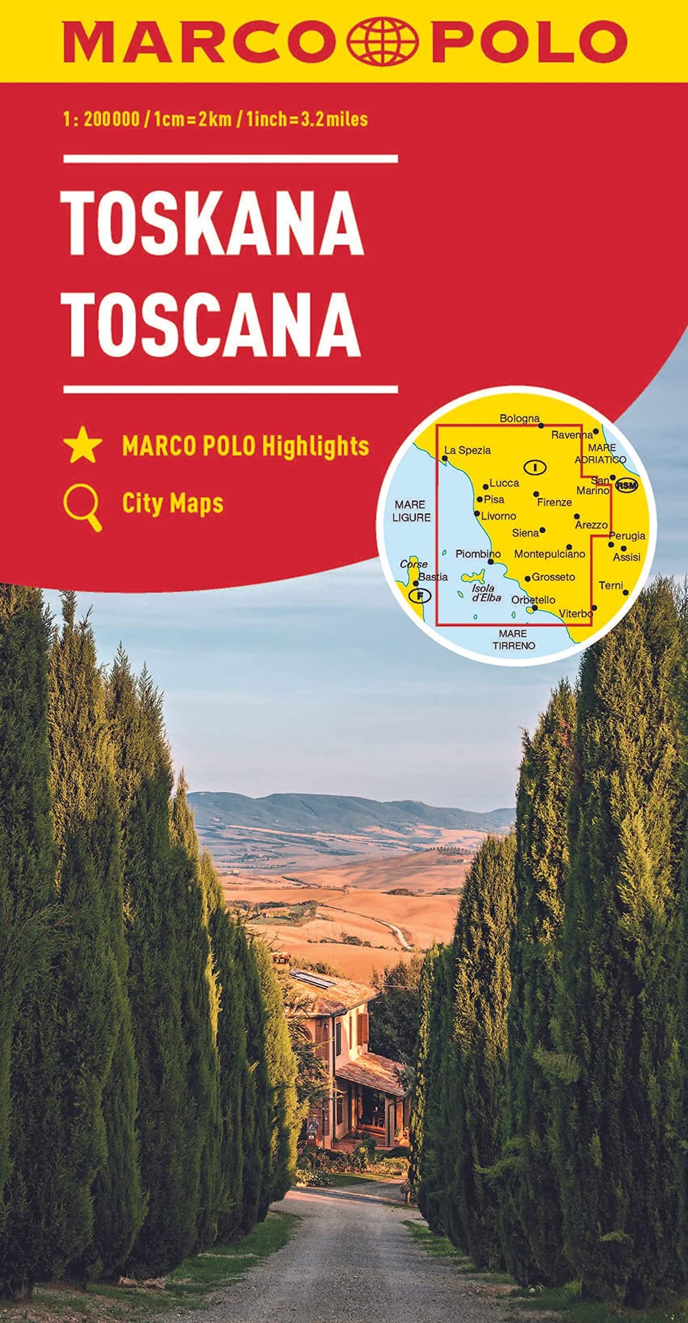 Toscana 1:200.000 (Carte stradali Marco Polo) Leisure, Home & Garden