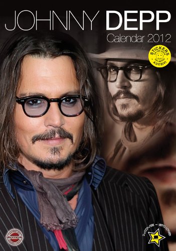 Johnny Depp A3 2012 Calendar with FREE stickers book