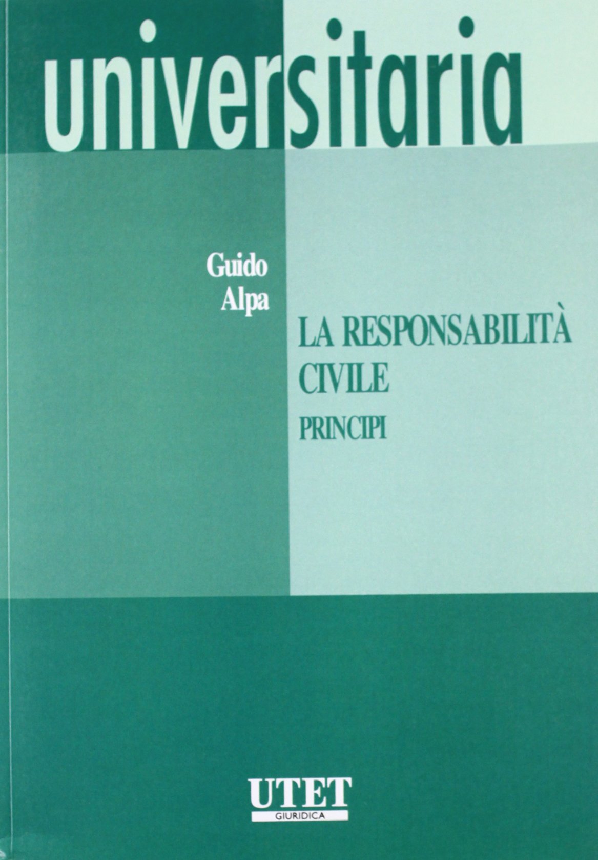 La responsabilità civile. Principi (Universitaria) Law