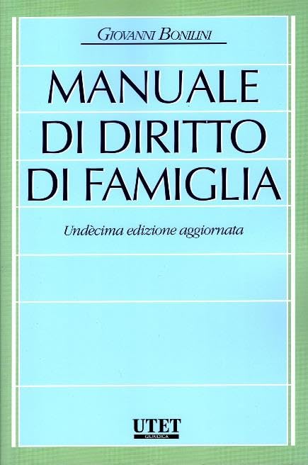 Manuale di diritto di famiglia book