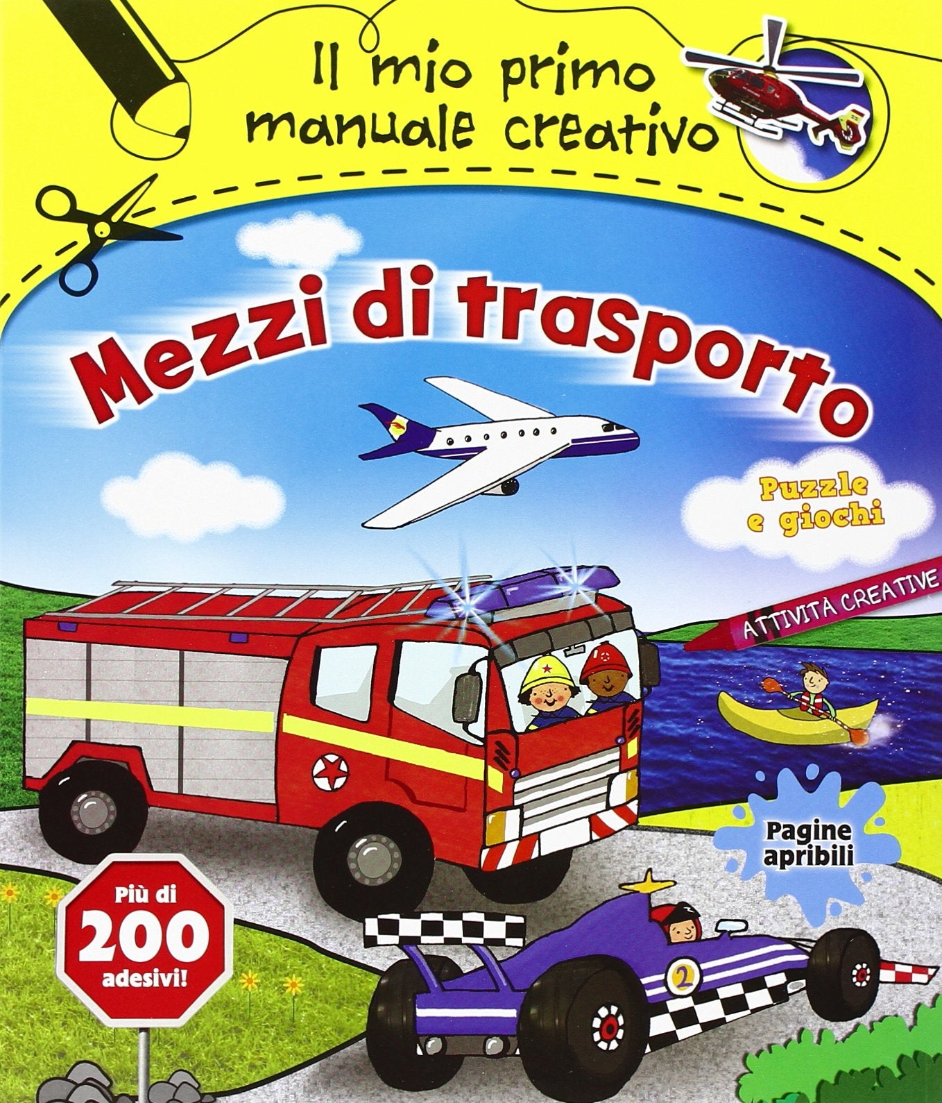 Mezzi di trasporto. Il mio primo manuale creativo. Con adesivi (Creatività bambini) Non-fiction