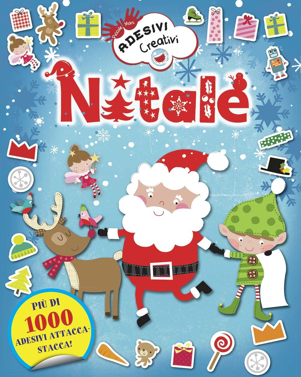 Natale. Adesivi creativi. Ediz. illustrata. Con Adesivi book